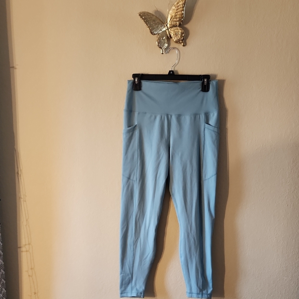 Womens Light Blue Leggings